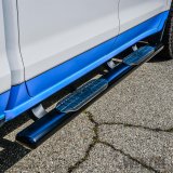 Westin 19-21 Chevrolet Silverado Crew Cab PRO TRAXX 6 Oval Nerf Step Bars - Black thumbnail 3