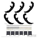 Westin 19-21 Chevrolet Silverado Crew Cab PRO TRAXX 6 Oval Nerf Step Bars - Black thumbnail 5