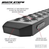 Westin Grate Steps Running Boards 54 in - Textured Black thumbnail 3