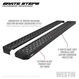 Westin Grate Steps Running Boards 54 in - Textured Black thumbnail 4
