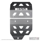 Westin 18-22 Jeep Wrangler JL Transmission Pan Skid Plate - Textured Black thumbnail 1