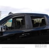 Westin 19-21 Chevy Silverado Crew Cab Pickup In-Channel Wind Deflector 4pc - Smoke thumbnail 3