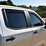 Westin 19-21 Chevy Silverado Crew Cab Pickup In-Channel Wind Deflector 4pc - Smoke thumbnail 6