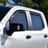 Westin 19-21 Chevy Silverado Crew Cab Pickup In-Channel Wind Deflector 4pc - Smoke thumbnail 7