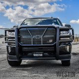Westin 16-18 Chevrolet Silverado 1500 HDX Modular Grille Guard - Black thumbnail 3