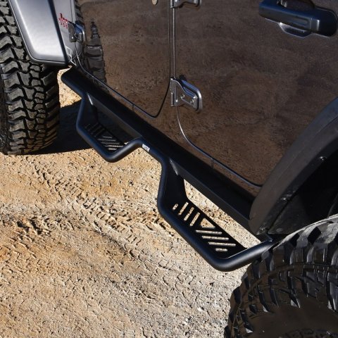 Westin 18-22 Jeep Wrangler JL Unlimited Outlaw Nerf Step Bars - Textured Black thumbnail 7