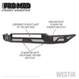 Westin 14-21 Toyota Tundra Pro-Mod Front Bumper - Tex. Blk thumbnail 6