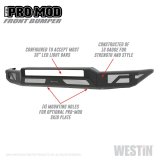 Westin 14-21 Toyota Tundra Pro-Mod Front Bumper - Tex. Blk thumbnail 8