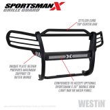 Westin 16-21 Toyota Tacoma Sportsman X Grille Guard - Tex. Blk thumbnail 6