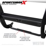 Westin 16-21 Toyota Tacoma Sportsman X Grille Guard - Tex. Blk thumbnail 7