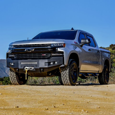 Westin 19-21 Chevrolet Silverado 1500 (Excl. Diesel & LD) Pro-Series Front Bumper - Textured Black thumbnail 1