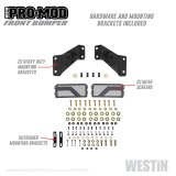 Westin 15-19 Chevrolet Silverado 2500/3500 Pro-Mod Front Bumper - Textured Black thumbnail 2