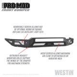 Westin 15-19 Chevrolet Silverado 2500/3500 Pro-Mod Front Bumper - Textured Black thumbnail 3