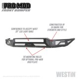Westin 15-19 Chevrolet Silverado 2500/3500 Pro-Mod Front Bumper - Textured Black thumbnail 5