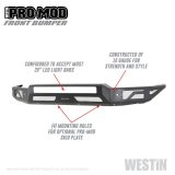 Westin 15-19 Chevrolet Silverado 2500/3500 Pro-Mod Front Bumper - Textured Black thumbnail 7