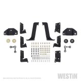 Westin/HDX 99-16 Ford F-250/350 Crew Cab (6.75ft Bed) Stainless Drop Nerf Step Bars - Textured Black thumbnail 3