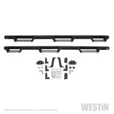 Westin/HDX 99-16 Ford F-250/350 Crew Cab (6.75ft Bed) Stainless Drop Nerf Step Bars - Textured Black thumbnail 5