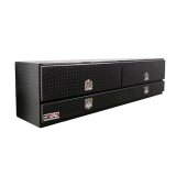 Westin/Brute High Cap 96in Stake Bed Contractor TopSider w/ Doors 96 x 20 x 24 - Tex. Blk thumbnail 3
