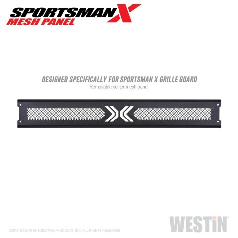 Westin 16-18 Chevrolet Silverado / 09-18 RAM 1500 Sportsman X Mesh Panel - Tex. Blk thumbnail 1