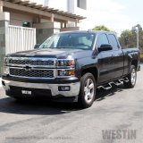 Westin 14-18 Chevrolet Silverado 1500 DC 6.5ft Bed HDX Stainless Drop W2W Nerf Step Bars - Tex. Blk thumbnail 1