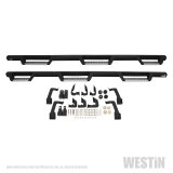 Westin 14-18 Chevrolet Silverado 1500 DC 6.5ft Bed HDX Stainless Drop W2W Nerf Step Bars - Tex. Blk thumbnail 3