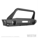 Westin 18-22 Jeep Wrangler JL / 20-22 Gladiator WJ2 Stubby Front Bumper w/Bull Bar - Tex. Blk thumbnail 6