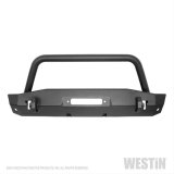 Westin 18-22 Jeep Wrangler JL / 20-22 Gladiator WJ2 Stubby Front Bumper w/Bull Bar - Tex. Blk thumbnail 8