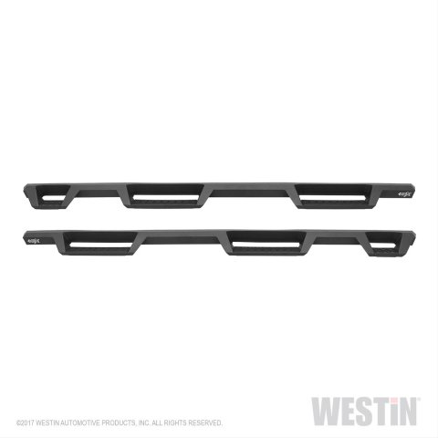 Westin 07-18 Chevrolet Silverado 1500 CC 5.5ft Bed HDX Drop W2W Nerf Step Bars - Tex. Blk thumbnail 1