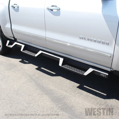 Westin 07-18 Chevrolet Silverado 1500 CC 5.5ft Bed HDX Drop W2W Nerf Step Bars - Tex. Blk thumbnail 6