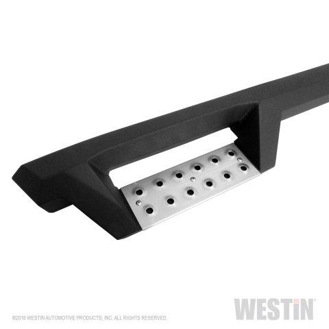 Westin 19-22 RAM 1500 Quad Cab 6.5ft Bed HDX Stainless Drop W2W Nerf Step Bars - Tex. Blk thumbnail 1