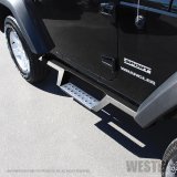 Westin 07-18 Jeep Wrangler JK 2dr. HDX Stainless Drop Nerf Step Bars - Tex. Blk thumbnail 2
