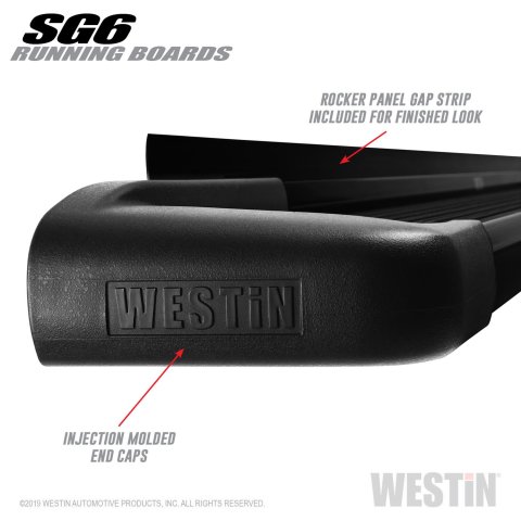 Westin Black Aluminum Running Board 68.4 inches SG6 Running Boards - Blk thumbnail 3