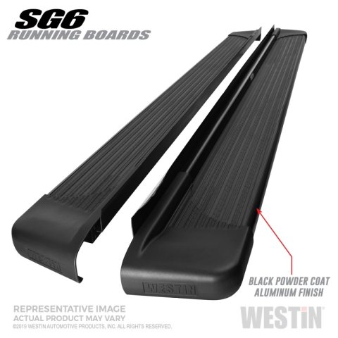Westin Black Aluminum Running Board 68.4 inches SG6 Running Boards - Blk thumbnail 4
