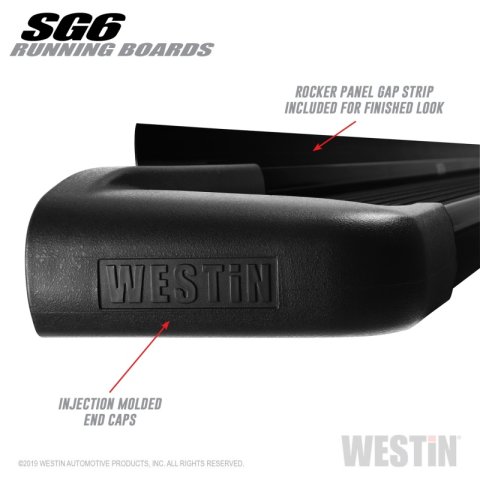 Westin Black Aluminum Running Board 68.4 inches SG6 Running Boards - Blk thumbnail 9