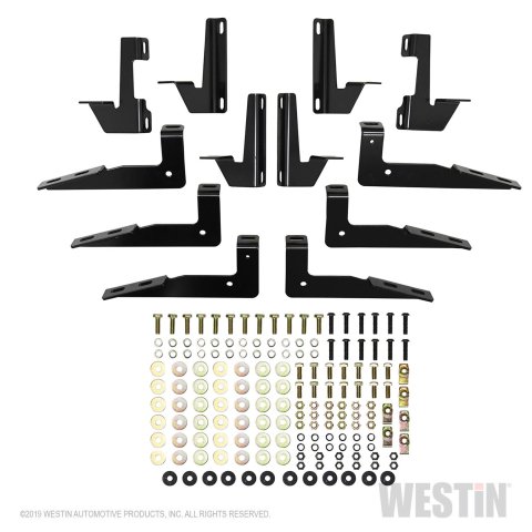Westin 18-26 Jeep Wrangler JLU 4dr R5 Nerf Step Bars - Tex. Blk thumbnail 7