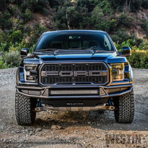 Westin 17-20 Ford F-150 Raptor Outlaw Front Bumper - Tex. Blk thumbnail 1