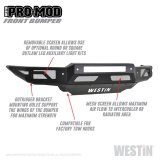 Westin 19-21 Ford Ranger Pro-Mod Front Bumper - Tex. Blk thumbnail 3