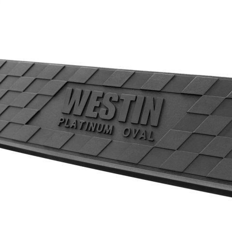 Westin 19-22 Chev/GMC Silverado/Sierra 1500 DC (No 2019 Ltd) Platinum 4 Oval Nerf Step Bars - Blk thumbnail 7