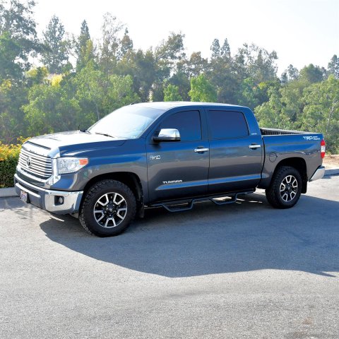Westin 07-21 Toyota Tundra CrewMax Outlaw Drop Nerf Step Bars - Textured Black
