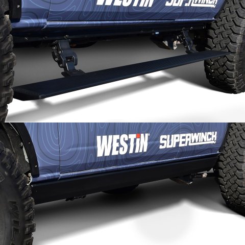 Westin 21-26 Ford Bronco 4dr (Excl. Bronco Sport) Pro-e Running Boards - Tex. Blk thumbnail 1