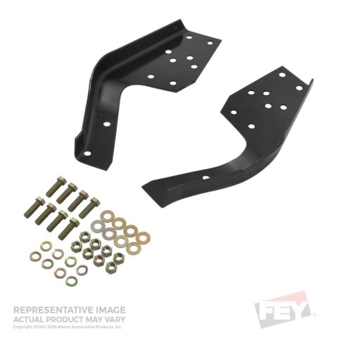 Westin/Fey 87-92 Jeep Comanche Universal Bumper Mount Kit - Black thumbnail 3