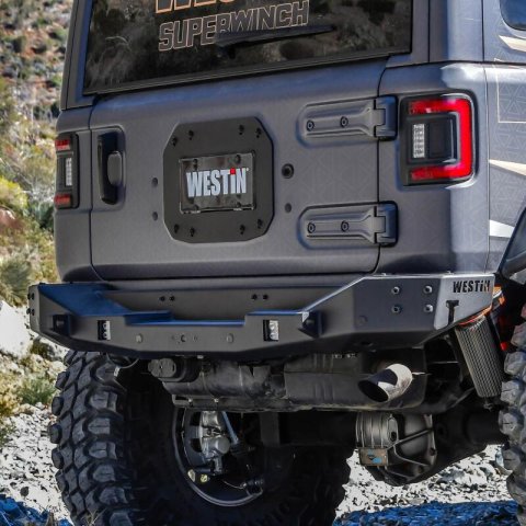 Westin 18-25 Jeep Wrangler JL XTS Rear Bumper - Textured Black thumbnail 4