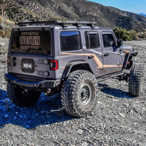 Westin 18-25 Jeep Wrangler JL XTS Rear Bumper - Textured Black thumbnail 6