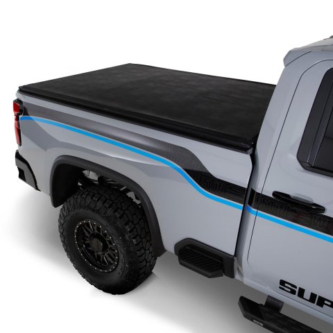 Westin 2024 Chevrolet Silverado 2500HD Soft Roll Tonneau Cover - Black thumbnail 2