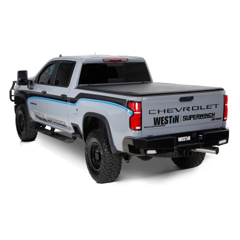 Westin 2024 Chevrolet Silverado 2500HD Soft Roll Tonneau Cover - Black thumbnail 6