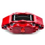 Alcon 2007+ Jeep JK w/ 6x5.5in Hub 357x32mm Rotor 4-Piston Red Calipers Front Brake Upgrade Kit thumbnail 2
