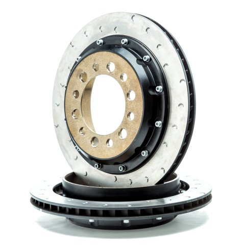 Alcon 2007+ Jeep JK w/ 6x5.5in Hub 355x22mm Rotor 4-Piston Calipers Rear Brake Upgrade Kit - Red thumbnail 3