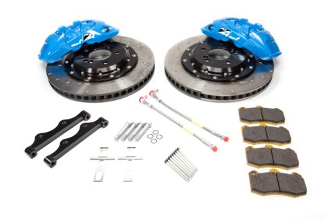 Alcon 2009+ Nissan GT-R R35 380x33mm Rotor 4 Piston Caliper RC4 Rear Axle Kit - Sky Blue thumbnail 1