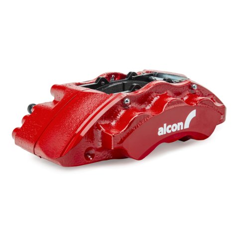 Alcon 19+ Silverado/Sierra 20+ Suburban/Tahoe/Yukon 355x33mm 6-Piston Caliper FRT Brake Kit - Red thumbnail 5