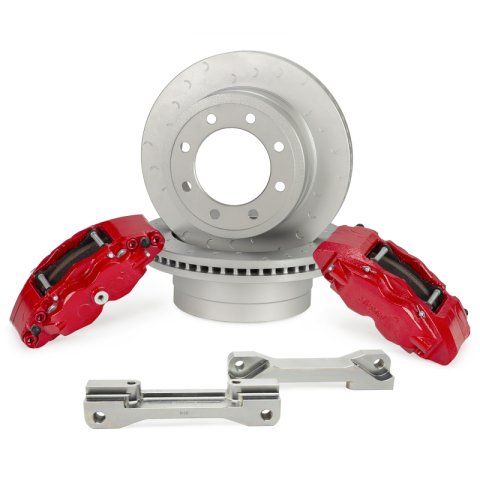 Alcon 2017+ Ford F250/F350 363x38mm Rotors 4 Piston Brake Kit - Rear